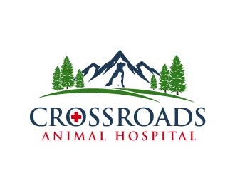 Crossroads Animal Hospital logo design by usef44