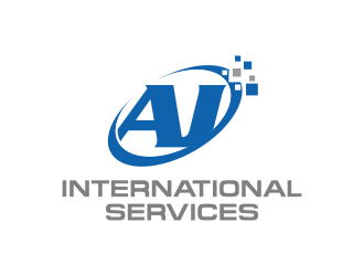 AJ International Services logo design by Panara