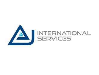 AJ International Services logo design by aRBy
