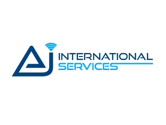 AJ International Services logo design by aRBy