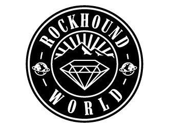 rockhound world logo design by ORPiXELSTUDIOS