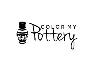 Color My Pottery logo design by oke2angconcept