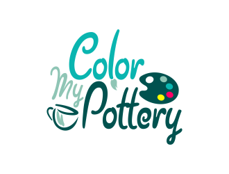 Color My Pottery logo design by Panara