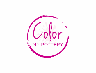 Color My Pottery logo design by luckyprasetyo