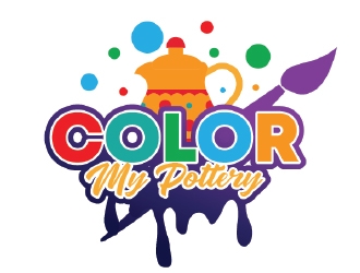 Color My Pottery logo design by KreativeLogos