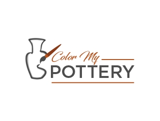 Color My Pottery logo design by Mirza