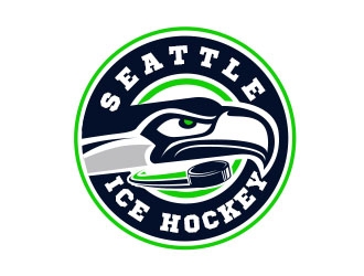 Seattle Ice Hockey logo design by Benok