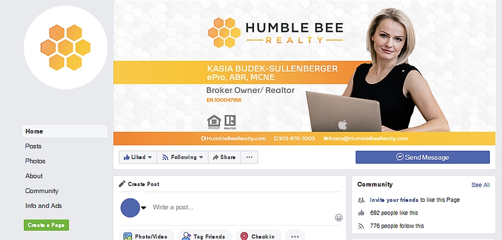 Humble Bee Realty logo design by scriotx