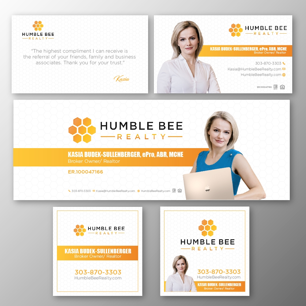 Humble Bee Realty logo design by jhon01