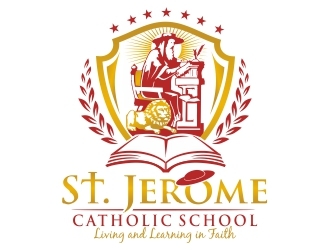 St. Jerome Catholic School logo design by ruki