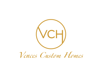 Vences Custom Homes logo design by Gwerth