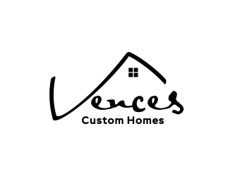 Vences Custom Homes logo design by Gwerth