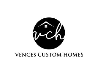 Vences Custom Homes logo design by Gwerth