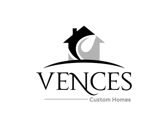 Vences Custom Homes logo design by Gwerth