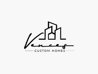 Vences Custom Homes logo design by art-design