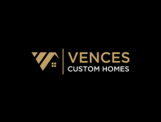 Vences Custom Homes logo design by logolady