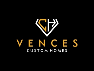 Vences Custom Homes logo design by Shabbir