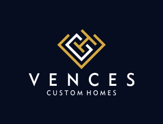 Vences Custom Homes logo design by Shabbir