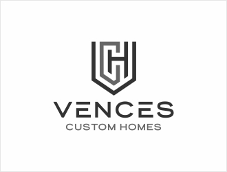 Vences Custom Homes logo design by Shabbir