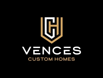 Vences Custom Homes logo design by Shabbir
