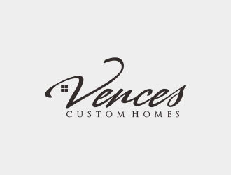 Vences Custom Homes logo design by Greenlight