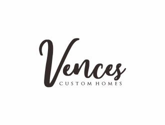 Vences Custom Homes logo design by Greenlight