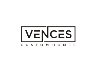 Vences Custom Homes logo design by Barkah