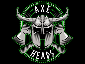 Axe Heads logo design by MAXR