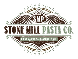 Stone Mill Pasta Co.  logo design by uttam