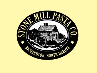 Stone Mill Pasta Co.  logo design by josephope