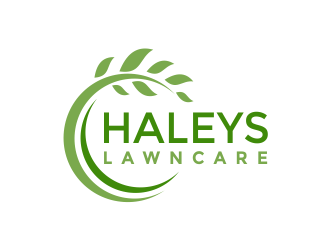Haleys Lawncare  logo design by Girly