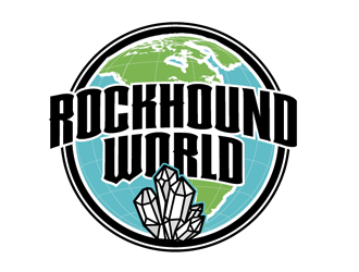 rockhound world logo design by megalogos