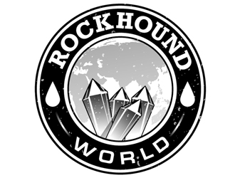 rockhound world logo design by DreamLogoDesign