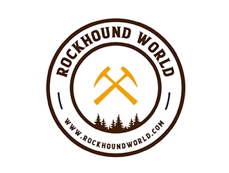 rockhound world logo design by PrimalGraphics