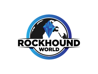 rockhound world logo design by fastsev