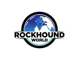 rockhound world logo design by fastsev