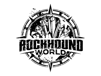 rockhound world logo design by jaize