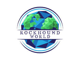 rockhound world logo design by nona