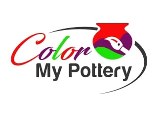 Color My Pottery logo design by PMG