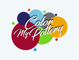 Color My Pottery logo design by Fear