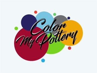 Color My Pottery logo design by Fear