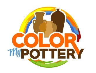 Color My Pottery logo design by veron