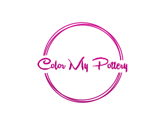 Color My Pottery logo design by giphone