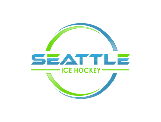 Seattle Ice Hockey logo design by giphone