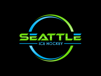 Seattle Ice Hockey logo design by giphone