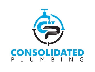 CONSOLIDATED PLUMBING logo design by sanworks