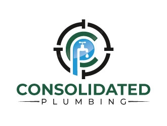 CONSOLIDATED PLUMBING logo design by sanworks