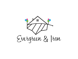 Evergreen & Iron logo design by N3V4