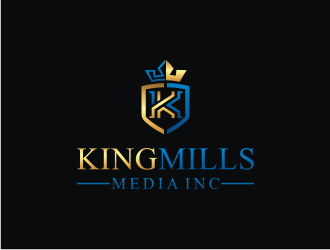 KingMills Media inc logo design by mbamboex