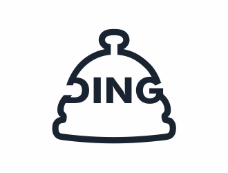 Ding logo design by up2date